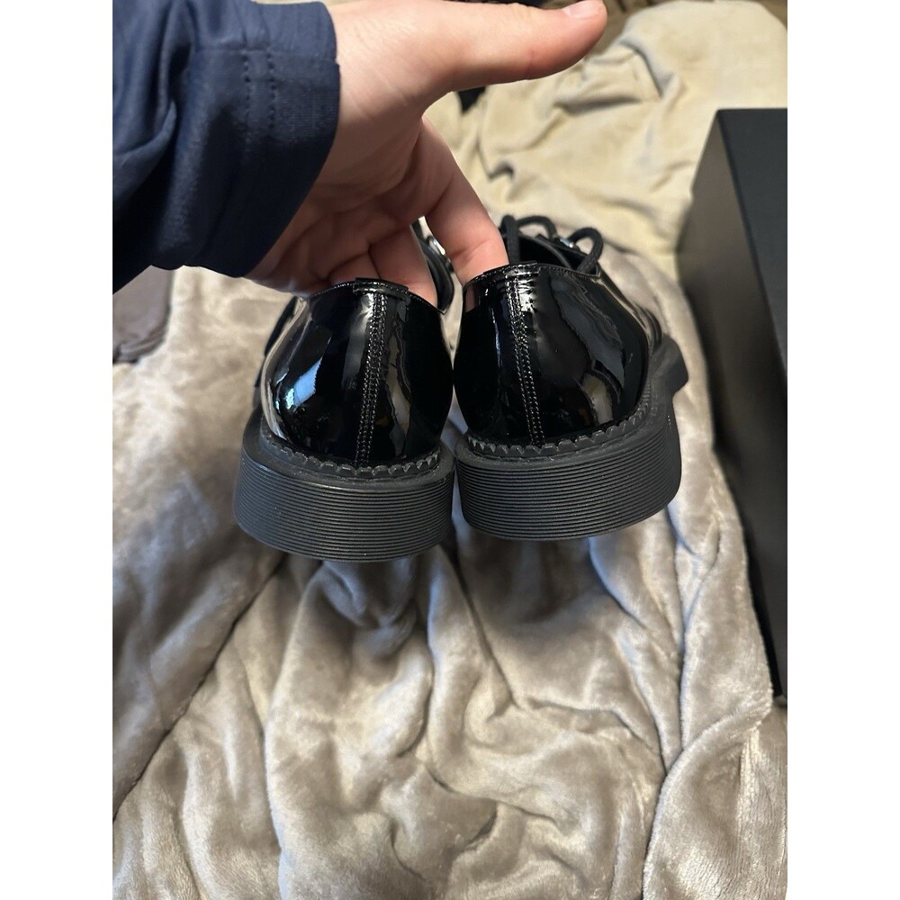 Saint Laurent Black Patent Leather Teddy Loafers Size 8m 41.5EU - Picture 6 of 7